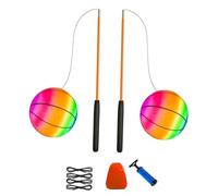 wisoolkic Entraînement de Tennis avec balles rebondissantes pour Adultes : entraînez-Vous comme Un Pro avec Ces balles Professionnelles de 16,5 cm diamètre, à gonfler Selon Vos Besoins.