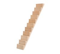 wisoolkic Escalier Miniature en Bois à Monter soi-même, marches limonées à l'échelle 1/12, réaliste, idéal pour décorer Une Maison de poupée et créer des décors.