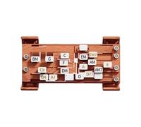 wisoolkic Guitar Trainer Outils d'apprentissage de la guitare Jeu simplifié Conversion automatique des doigts Apprentissage facile de la musique folk avec assistance à l'attache, Brun