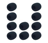wisoolkic Housse de microphone, filtre en mousse pour microphone cravate, pièces de rechange pour bonnette anti-vent, absorption du bruit, amélioration de l'enregistrement, noir, 72 mm