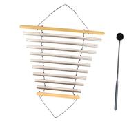 wisoolkic Instrument de musique portatif inspiré par la nature et carillon de méditation conçu pour transformer l'expérience méditation en un bol percussion extérieur avec maillet, 9 tons