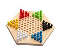wisoolkic Jeu de Dames Chinoises Hexagonal, Jeu interactif pour Enfants, développe la réflexion et renforce Les Liens Parents-Enfants.