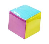 wisoolkic Jeu de dés de Poche Souples pour l'éveil des Tout-Petits, avec 6 Pochettes Transparentes pour Cartes et Photos, et Blocs Mousse à empiler.