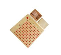 wisoolkic Jeu de mathématiques en Bois pour bébés, avec boîte de Perles, pour développer Leurs compétences en Addition et soustraction.