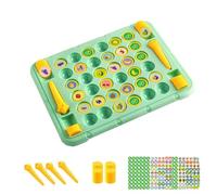 wisoolkic Jeu de mémoire Fruit Flip, activité d'observation, Jeu de mémoire Animalier pour l'observation, Jouet, Fruits Animaux 52 pièces