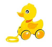 wisoolkic Jouets à Tirer et à Marcher, Cadeau d'anniversaire, Jouet Pousser et Tirer pour 1, 2, 3, 4 Ans, Canard , Canard