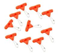 wisoolkic Kit d'émerillons de pêche à agrafes Haute résistance, Rotation Flexible pour différentes Techniques de pêche et Verrouillage Fluide du Poisson, Agrafe à Double