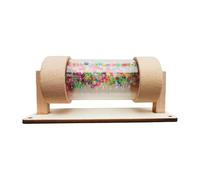 wisoolkic Le hochet Rainstick, Jouet d'éveil sensoriel pour bébés, stimule l'apprentissage des Tout-Petits grâce à Ses Sons de Pluie. Ce hochet Musical est conçu pour Les bébés et Les Jeunes Enfants.