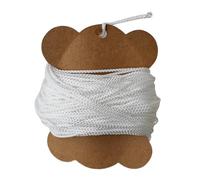 wisoolkic Ligne de plongée sous-Marine Haute résistance à Enrouleur pour Les Doigts, Ligne Durable pour Moulinet de plongée, Flotteur pour épaves et Faune Marine, Balise de, Blanc, 50 m