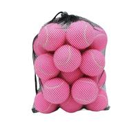 wisoolkic Lot de 20 balles de Tennis élastiques Blanches pour Jouer avec Les Chiens (idéal pour Les débutants), Rose