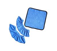 wisoolkic Lot de 3 protège-Lames en Polyester et Coton pour Patins de Hockey et Patins artistiques - Faciles à Installer et prolongeant Le Temps d'affûtage, Bleu, 42 x 12 cm