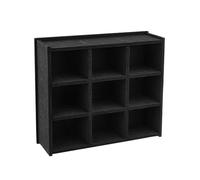 wisoolkic Mallette De Rangement Murale pour Véhicules Jouets pour Enfants Comportant 9 Emplacements pour Monster Trucks Présentoir De Jouets Camions Organisés Et Présentés avec 9 Emplacements Noir