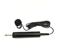 wisoolkic Microphone circulaire filaire de 5 mètres de long pour guitaristes, microphone pointu pour violon, harmonica et autres (noir), Anneau blé