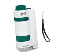 wisoolkic Microscope de Poche pour Enfants, Jouet Scientifique Miniature Portable avec éclairage LED 60X-180X et lumière LED pour Une expérience d'apprentissage Interactive et éducative.