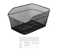 wisoolkic Panier arrière de vélo grande capacité avec cadre métallique robuste, servant également de porte-animaux et support rangement. Panier arrière vélo complet avec Pour tous les accessoires