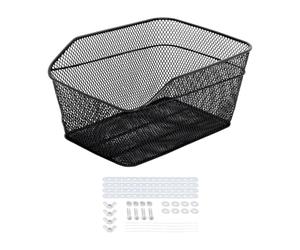 wisoolkic Panier arrière de vélo grande capacité avec cadre métallique robuste, servant également de porte-animaux et support rangement. Panier arrière vélo complet avec Pour tous les accessoires