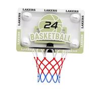 wisoolkic Panier de Basket-Ball Pliable, Accessoires de Jeu, Jouets pour Toute la Famille, Cadeaux Sportifs, Petit Format, Vert et Blanc, Petit