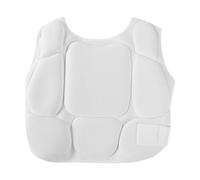 wisoolkic Pectoral de karaté offrant robustesse et légèreté, Essentiel pour Les entraînements Longs. pour la Boxe thaï, Le Taekwondo et Le Muay-thaï, Blanc, L