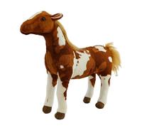 wisoolkic Peluche Cheval Douce et Câline, Jouet en Peluche Cheval, Compagnon Idéal pour Un Cadeau d'anniversaire Une Décoration, pour des Heures de Câlins. Coussin en Parfait pour Décorer la