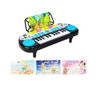 wisoolkic Petit Piano-Clavier électrique, pour Les Enfants. Jouet éducatif et ludique avec 2 poèmes Anciens et 6 Sons de percussions pour éveiller Leur intérêt Musical. Piano-Clavier pour