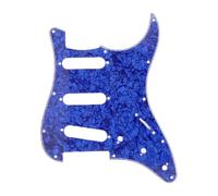 wisoolkic Plaque de de guitare SSS Pickups, style moderne, compatible avec les guitares fabriquées Pour aux États-Unis et au Mexique - Nouvelle plaque de en métal imprimée en, Perle bleue