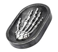 wisoolkic Porte-Savon antidérapant en résine, Plateau à égouttage , Porte-Savon de Douche créatif et Facile à Nettoyer, Plateau-Savon en résine, Porte-Savon de Douche Forme Main