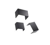 wisoolkic Présentoirs en Acrylique pour étagères Multipack Options de Forme Unique pour des présentations claires d'aliments de Collection et Bijoux Carré rectangulaire 2 à 6 Pouces Noir Multipack