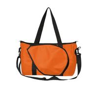 wisoolkic Sac à Main de Tennis imperméable, Sac de Raquette Tennis, Sport élégant et Grande capacité pour Les Joueurs et Badminton, fourre-Tout avec, Orange, 43 x 25 x 33 cm