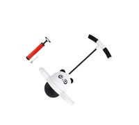 wisoolkic Sauteur à balles avec Pompe pour Les garçons et Les Filles - Complément Parfait pour activités de Plein air et l'entraînement à l'équilibre -, Panda Blanc, 38 x 90 cm