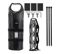 wisoolkic Support de sacoche de vélo idéal pour les équipements plein air. Installation polyvalente et facile à utiliser. Fixation sur la fourche Porte-bouteille, Étroit avec sac