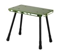 wisoolkic Table de Camping, Tabouret de Camping ultraléger et Portable pour Pique-Nique, Jardin, Concert, Vert