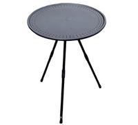 wisoolkic Table de Jardin Ronde Pliable pour Les fêtes sur Le Balcon et Les barbecues sur la Plage. Tables d'appoint de Jardin pour l'extérieur. Petites Tables Pliantes en métal.