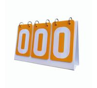 wisoolkic Tableau de Score pour Basketball, Football et Soccer, avec Grands Chiffres. Tableau de Score de Table pour Tous Les Sports. de de Table pour Tennis de, Volley-Ball et, Jaune, 27 x 16 cm