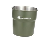 wisoolkic Tasse en Acier Inoxydable, Portable et légère, idéale pour Le café, Le thé, l'eau, Barbecue, Les Voyages, Marron, Vert, 8x8cm