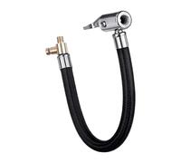 wisoolkic Tuyau de gonflage de Pneu Automobile avec raccord verrouillable pour Un gonflage optimisé. Tuyau gonfleur d'air pour Voiture avec Pince en Laiton, Dégonflé, 30 cm