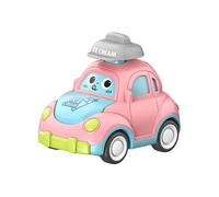 wisoolkic Voiture à Friction pour Tout-Petits : Facile à Utiliser, pour Elle séduit Les Jeunes Enfants grâce Ses Couleurs Vives et sa Forme Mignonne, Rose, 7 x 9.3 x 7.8 cm
