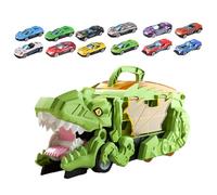 wisoolkic Voiture Dinosaure Transformable : Jouet de Rangement Amusant et Stimulant grâce à Un Mode de Jeu Unique pour Les Enfants. Voiture coulissante, Camion, Circuit Course.