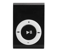 Wisoqu Lecteur MP3, lecteur multimédia numérique portable, mini lecteur MP3 à l'arrière, avec écouteurs et câble USB pour la marche, la course, etc. (Noir)