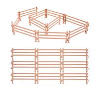 Wisplye Clôture Jouets, 40 Pièces Horse Corral Playset, Ferme Animaux Cheval Corral Grange Clôture en Plastique, Simulation Ferme Modèle, Accessoires de Fée Mini Jardin pour Enfants DIY Cadeau