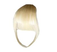 Wispy Bangs Barrette à cheveux à clip pour femme avec frange humaine Girlfriend Sisters Bangs with Temples Extensions de cheveux quotidiennes pour photographie, rendez-vous
