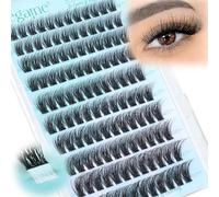 Wispy Cils auto-adhésifs naturels avec pointes - Cils pré-collés - Réutilisables - Sans colle - 10 à 18 mm Zegaine