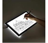 WISS A4 Tablette Lumineuse avec échelle Ultra-Mince Portable Planche à Dessin LED - Luminosité réglable