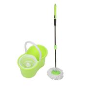 WISS Balai rotatif Balai Serpillière Tournant Tournant Essorage 360° Mop seau et essoreuse vert