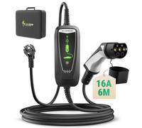 WISSENERGY Chargeur Voiture Electrique 3,7kW 6m 10-16A Réglable Type 2 IP66