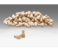 Wissner Aktiv Lernen - 100 Pions/Cônes D'halma En Couleurs Naturelles 24 X 12 Mm - Re-Wood