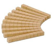 WISSNER® aktiv lernen - Bâtonnet des dizaines, 100 pieces, en étui plastique - RE-Wood® | Dienes Barras Decimales color natural 100 piezas aritmética decimal aprender matemáticas escuela