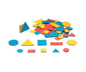 WISSNER® aktiv lernen - Blocs logiques, 60 pièces, en carton - RE-Wood®