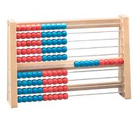 Wissner Boulier de calcul AKTIV lernen – Comptage 1-100, 100 boules Rouge/Bleu RE-Wood®