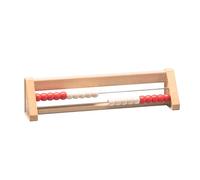 WISSNER® aktiv lernen - Boulier de calcul, comptage 1-20, 20 boules rouge/blanc - RE-Wood®