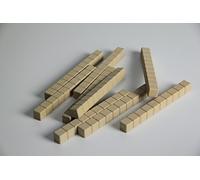 WISSNER aktiv lernen - Diènes dix bâtons 10 pièces, en RE-Wood®, dans un poly-sac